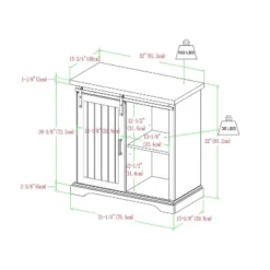 Tertia Grooved Sliding Barn Door Transitional Accent Cabinet - Saracina Home -Saracina Home Shop GUEST 00aea8cc 55a1 4244 853b 3616aab52ddb