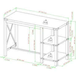 Rustic Farmhouse Metal X Kitchen Island With Shelves - Saracina Home 23 Rustic Farmhouse Metal X Kitchen Island With Shelves - Saracina Home -Saracina Home Shop GUEST 0142461f c229 4e13 b506 be15f851baff