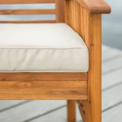 2pk Acacia Wood Patio Chairs With Cushions - Saracina Home -Saracina Home Shop GUEST 01d09d14 4d7c 4a57 92e3 b825012afc48