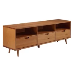 Cara 3 Drawer Mid-Century Modern 3 Drawer TV Stand For TVs Up To 80" - Saracina Home 26 Cara 3 Drawer Mid-Century Modern 3 Drawer TV Stand For TVs Up To 80" - Saracina Home -Saracina Home Shop GUEST 03065cb2 d563 4f37 956c bc1c12b2c653