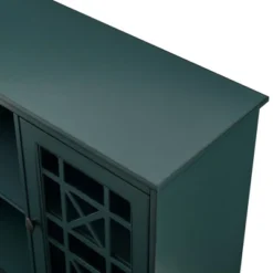 Bayland Transitional Double Fretwork Door Sideboard Antique Dark Teal - Saracina Home -Saracina Home Shop GUEST 032e0317 9cd6 49a7 932b 76c4d555ae64