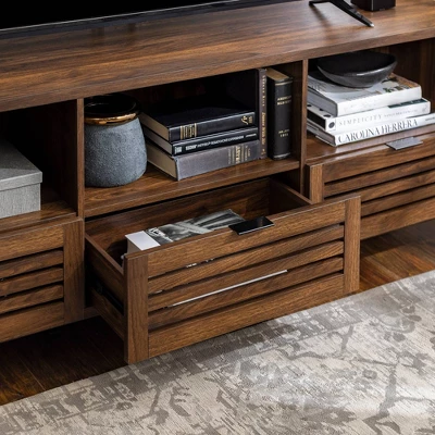 Visconti Boho Slat Door Storage Console TV Stand For TVs Up To 80" - Saracina Home 6 Visconti Boho Slat Door Storage Console TV Stand For TVs Up To 80" - Saracina Home - Image 6