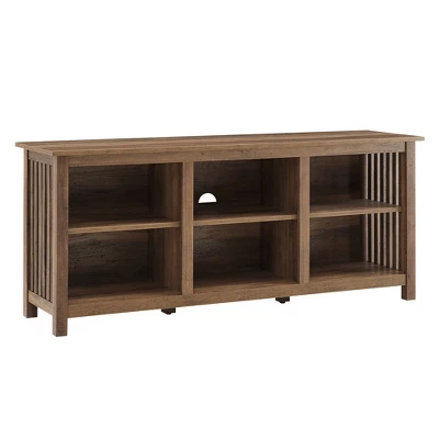 Mission Slatted Media Console TV Stand For TVs Up To 65" - Saracina Home 10 Mission Slatted Media Console TV Stand For TVs Up To 65" - Saracina Home - Image 10