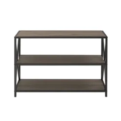 25.62" X Frame Metal And Wood Media Bookshelf - Saracina Home 13 25.62" X Frame Metal And Wood Media Bookshelf - Saracina Home -Saracina Home Shop GUEST 065c78e4 6b9d 4b4f 9b9d dca91f9fd7a7