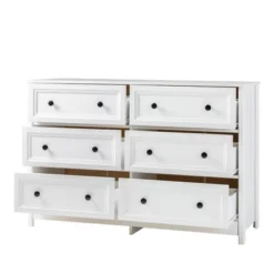 Classic 6 Drawer Groove Dresser White - Saracina Home 18 Classic 6 Drawer Groove Dresser White - Saracina Home -Saracina Home Shop GUEST 0671f985 5091 4b72 b5a1 5fe8b5dea36d