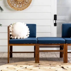 3pc Modular Acacia Wood Patio Chat Set With Cushions - Saracina Home 28 3pc Modular Acacia Wood Patio Chat Set With Cushions - Saracina Home -Saracina Home Shop GUEST 08ef0f7d 7bb9 4ea9 a1ae 96628aa98d4f