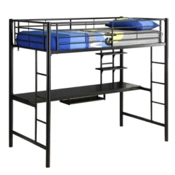 Twin Analise Metal Loft Bed With Wood Desk - Saracina Home -Saracina Home Shop GUEST 0dfb94d7 0a89 45d0 8ab0 175f06b1ee3d