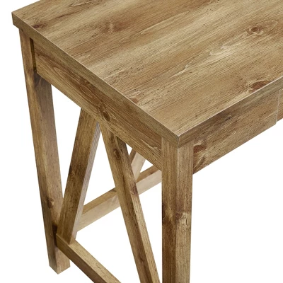 Taylen A Frame Transitional 1 Drawer Writing Desk - Saracina Home 3 Taylen A Frame Transitional 1 Drawer Writing Desk - Saracina Home - Image 3