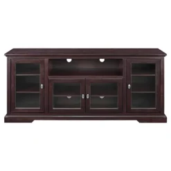 Glass Door Traditional Highboy TV Stand For TVs Up To 80" - Saracina Home -Saracina Home Shop GUEST 138a4afd 6b26 41d5 8ead 14d2880cd268