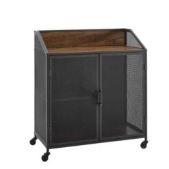 Urban Industrial Metal Mesh Bar Cart With Wheels - Saracina Home 17 Urban Industrial Metal Mesh Bar Cart With Wheels - Saracina Home -Saracina Home Shop GUEST 1693720a 5786 48d6 a0b4 cb525df83ab4