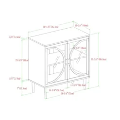 Metal Door Tempered Glass TV Stand For TVs Up To 32" Dark Walnut - Saracina Home 7 Metal Door Tempered Glass TV Stand For TVs Up To 32" Dark Walnut - Saracina Home -Saracina Home Shop GUEST 16fef13b 939c 4748 80ff 6c8fe3948086