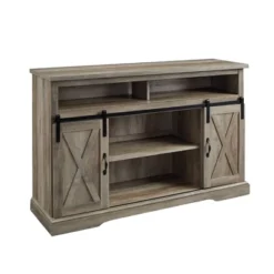 Transitional Sliding Barndoor Highboy TV Stand For TVs Up To 58" - Saracina Home 34 Transitional Sliding Barndoor Highboy TV Stand For TVs Up To 58" - Saracina Home -Saracina Home Shop GUEST 18d26976 2f57 4c04 a287 c8a5544778c9