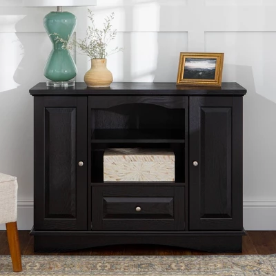 Highboy Closed Storage TV Stand For TVs Up To 48" - Saracina Home 1 Highboy Closed Storage TV Stand For TVs Up To 48" - Saracina Home