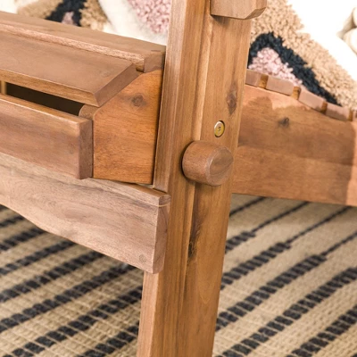 Genovia Transitional Acacia Wood Outdoor Adirondack Chair - Saracina Home 11 Genovia Transitional Acacia Wood Outdoor Adirondack Chair - Saracina Home - Image 11