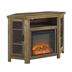 Glass Door Electric Fireplace Corner TV Stand For TVs Up To 50" - Saracina Home 31 Glass Door Electric Fireplace Corner TV Stand For TVs Up To 50" - Saracina Home -Saracina Home Shop GUEST 1a177987 cd72 4111 bc63 9a313ab3bc66