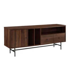 Modern Vinyl Record Player Storage TV Stand For TVs Up To 65" Dark Walnut - Saracina Home 12 Modern Vinyl Record Player Storage TV Stand For TVs Up To 65" Dark Walnut - Saracina Home -Saracina Home Shop GUEST 1a24674e d0cf 41ee 928a b779b9d81afc