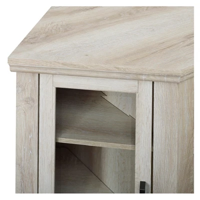 Glass Door Electric Fireplace Corner TV Stand For TVs Up To 50" - Saracina Home 3 Glass Door Electric Fireplace Corner TV Stand For TVs Up To 50" - Saracina Home - Image 3