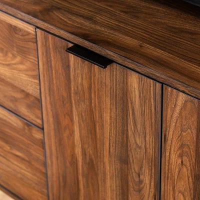 Rockwell Modern Storage TV Stand For TVs Up To 43" Brown - Saracina Home 5 Rockwell Modern Storage TV Stand For TVs Up To 43" Brown - Saracina Home - Image 5