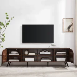 Mid-Century Modern Wide Storage TV Stand For TVs Up To 80" - Saracina Home 14 Mid-Century Modern Wide Storage TV Stand For TVs Up To 80" - Saracina Home -Saracina Home Shop GUEST 1c027cdb eb1c 4b90 af86 77fb50b19b2c