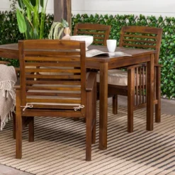 Ravenscroft 5pc Acacia Wood Patio Dining Set - Saracina Home -Saracina Home Shop GUEST 1da121ed 68b4 4518 af34 75d66e7c04d4