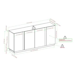 Contemporary Storage With 4 Doors Sideboard - Saracina Home -Saracina Home Shop GUEST 2474f5c0 1422 465b b5e7 c66bcbaff085