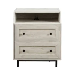Transitional 2 Drawer Nightstand With USB Port - Saracina Home 8 Transitional 2 Drawer Nightstand With USB Port - Saracina Home -Saracina Home Shop GUEST 25945b3e 4823 49b8 a68b 0b3b259e20b4