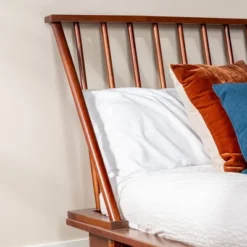 Boho Solid Wood Spindle Platform Bed - Saracina Home -Saracina Home Shop GUEST 25c48dee c55c 4d11 acb3 98c5359f0380