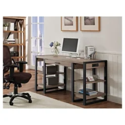60" Industrial Transitional Tech Desk With USB - Saracina Home 13 60" Industrial Transitional Tech Desk With USB - Saracina Home -Saracina Home Shop GUEST 27649064 f1fd 4f1c 8f0a b2cf98fb4a01