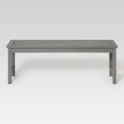 Ravenscroft Modern Boho Acacia Wood Slat Top Outdoor Dining Bench - Gray Wash - Saracina Home 11 Ravenscroft Modern Boho Acacia Wood Slat Top Outdoor Dining Bench - Gray Wash - Saracina Home -Saracina Home Shop GUEST 28a837eb 59ee 4062 beb1 fa99fffdaa10
