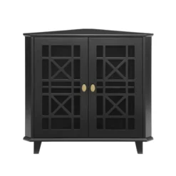 2 Door Corner Accent Cabinet With Fretwork Doors - Saracina Home 15 2 Door Corner Accent Cabinet With Fretwork Doors - Saracina Home -Saracina Home Shop GUEST 28fe5556 fd13 4741 9522 8e0abe2af5bd