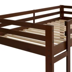 Twin Indy Solid Wood Low Loft Bed Walnut - Saracina Home 7 Twin Indy Solid Wood Low Loft Bed Walnut - Saracina Home -Saracina Home Shop GUEST 29de6faa b453 41c2 b576 d208d26759fd