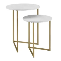 2pc Glam V Leg Nesting Side Tables - Saracina Home 17 2pc Glam V Leg Nesting Side Tables - Saracina Home -Saracina Home Shop GUEST 2c0b8908 ba78 43e9 b7db 4d8d98faddaa