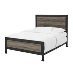 Queen Industrial Wood And Metal Bed - Saracina Home -Saracina Home Shop GUEST 2d9a3d46 85c7 4581 8cdc 2bb40d4feaa9