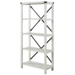 64" Sophie Industrial X Frame Bookshelf - Saracina Home 32 64" Sophie Industrial X Frame Bookshelf - Saracina Home -Saracina Home Shop GUEST 2f56b478 a8a3 456b a4e0 cd33eebdf635