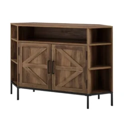 Atticus Modern Farmhouse 2 Door Corner TV Stand For TVs Up To 55" Rustic Oak - Saracina Home 13 Atticus Modern Farmhouse 2 Door Corner TV Stand For TVs Up To 55" Rustic Oak - Saracina Home -Saracina Home Shop GUEST 300a699d 8a74 4a70 bb6f e5e5e7c1c7a7