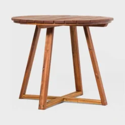 Saracina Home 36" Modern Acacia Slatted Round Outdoor Dining Table -Saracina Home Shop GUEST 336e6b3c 559d 41f8 bd29 21ecadc36cdd