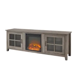 Tasi Transitional Farmhouse Glass Window Pane Door With Electric Fireplace TV Stand For TVs Up To 80" - Saracina Home 31 Tasi Transitional Farmhouse Glass Window Pane Door With Electric Fireplace TV Stand For TVs Up To 80" - Saracina Home -Saracina Home Shop GUEST 337cb1c1 0b89 4188 b43e cd3dcccb5301