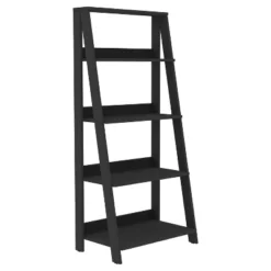 55" Thatcher Transitional Wood 4 Shelf Ladder Bookshelf - Saracina Home -Saracina Home Shop GUEST 33b7a683 4c4c 4eb9 a592 9586c274269d