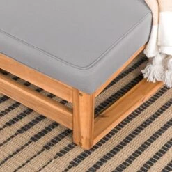 Galia 2pc Square Leg Acacia Wood Chair And Ottoman With Cushions - Brown - Saracina Home 22 Galia 2pc Square Leg Acacia Wood Chair And Ottoman With Cushions - Brown - Saracina Home -Saracina Home Shop GUEST 34f09a2c 5eb2 4765 8bf5 0e22052dcc27