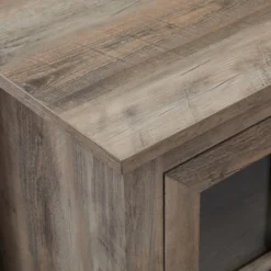 Transitional Farmhouse Window Pane Fireplace TV Stand For TV's Up To 65" Gray Wash - Saracina Home -Saracina Home Shop GUEST 34fa5c1b 95bb 4a2e 97f2 0446c06e3aaf