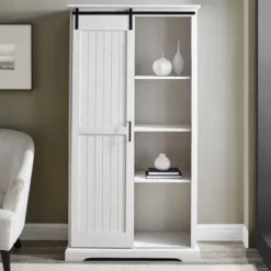 Owens Farmhouse Sliding Barn Door Storage Hutch - Saracina Home 11 Owens Farmhouse Sliding Barn Door Storage Hutch - Saracina Home -Saracina Home Shop GUEST 354bde00 14e4 4107 ab67 983a07cab062