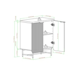 Modern 2 Door Reeded Accent Cabinet - Saracina Home -Saracina Home Shop GUEST 3574aac0 7ffb 495c 828c c308272b10ed