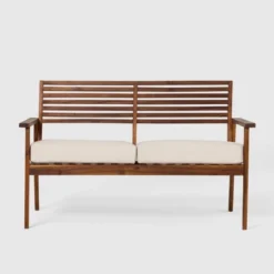 Saracina Home Mid-Century Modern Slatted Acacia Outdoor Bench 11 Saracina Home Mid-Century Modern Slatted Acacia Outdoor Bench -Saracina Home Shop GUEST 357cd598 0985 4ecf 9acd e431a2949b76