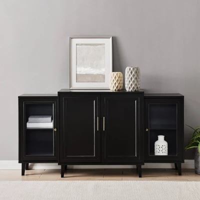 62" 4 Door Tiered Modern Sideboard - Saracina Home 1 62" 4 Door Tiered Modern Sideboard - Saracina Home