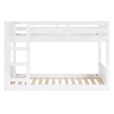 Twin Over Twin Wood Detachable Slat Bunk Bed - Saracina Home 17 Twin Over Twin Wood Detachable Slat Bunk Bed - Saracina Home - Image 17