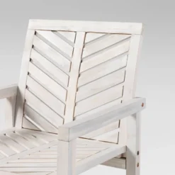 2pk Slatted Chevron Acacia Wood Patio Chairs - Saracina Home -Saracina Home Shop GUEST 36bb0c0f 64b2 469f 8201 078ad2f60c04