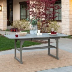 Ravenscroft Modern Boho Acacia Wood Slat Top Rectangle Extendable Outdoor Table - Saracina Home -Saracina Home Shop GUEST 372ffbdb c82c 4861 ab10 0880cfd80c91