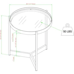 Modern Minimalist Tray Top Round Glass Side Table Black - Saracina Home 17 Modern Minimalist Tray Top Round Glass Side Table Black - Saracina Home -Saracina Home Shop GUEST 38665b56 17bb 46e8 8aed 62c53180e336