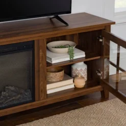 Tasi Transitional Farmhouse Glass Window Pane Door With Electric Fireplace TV Stand For TVs Up To 80" - Saracina Home 21 Tasi Transitional Farmhouse Glass Window Pane Door With Electric Fireplace TV Stand For TVs Up To 80" - Saracina Home -Saracina Home Shop GUEST 3996fb8e b862 40de b082 15ae3d8376e2