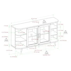 Mid-Century Modern Glass Double Door Curved Sideboard - Saracina Home 13 Mid-Century Modern Glass Double Door Curved Sideboard - Saracina Home -Saracina Home Shop GUEST 3bc9d676 3c02 4615 ba58 619cf80bbb8d